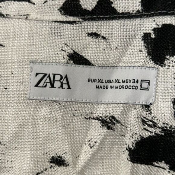Zara Printed Men's Black & White Button Down
Shirt(Size XL) - Picture 6 of 6